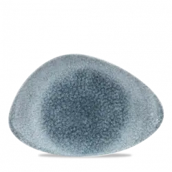 Churchill Raku Topaz Blue Triangle Chefs Tallrik 20,5x30,5cm