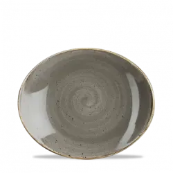 Churchill Stonecast Grey Orbit Oval Tallrik 19,2cm