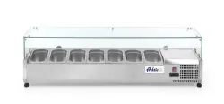 Cooling display s/s 7x GN 1/4 - with glass display Hendi