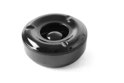 Ashtray windproof round 145 mm - black melamine
