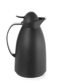 Vacuum jug black 1,0 ltr - with glass inner bottle