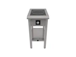 Induktionsspis semipro, 1 rund platta, Ø280, 444x650x900mm, Norqi