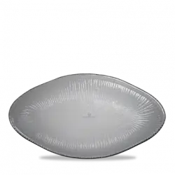 Churchill Dusk Glass Oval Bamboo Platter 30Cm