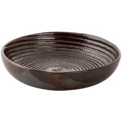 Djup tallrik Metallic brun 15 cm