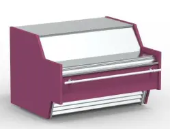 Kassadisk 12 rak front, 1250x1150x906mm