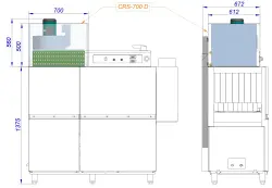 Värmeåtervinning/kondensåtervinning till tunneldiskmaskin modular