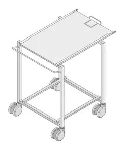 Transportvagn för mobilt inhängningsställ