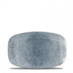 Churchill Raku Topaz Blue Chefs Oblong Tallrik 15,7x23,7cm