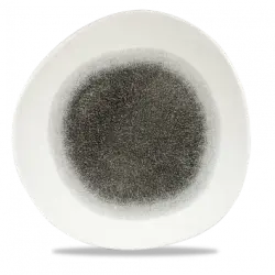 Churchill Raku Quartz Black Round Trace Tallrik 28,6cm