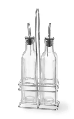 Condiment set 2-piece wire - 2 oil/vinegar jar 230 ml