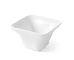 Tapas dish square - white porcelain
