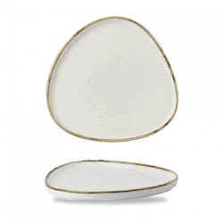 Churchill Stonecast Barley White Triangle Walled Chefs Tallrik 26cm