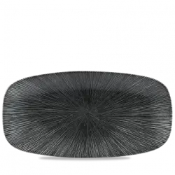 Churchill Studio Prints Agano Black Chefs Oblong Tallrik 18,9x35,5cm