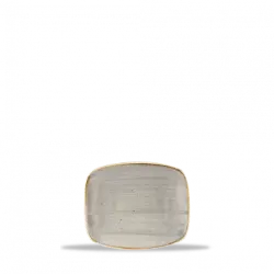 Churchill Stonecast Grey Oblong Chefs Tallrik 12,6x15,4cm