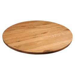 Bordsskiva massiv ek rund - oljad