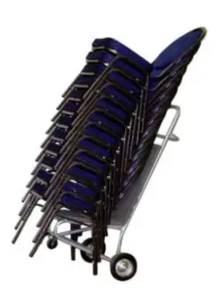 Vagn för att stapla stolar