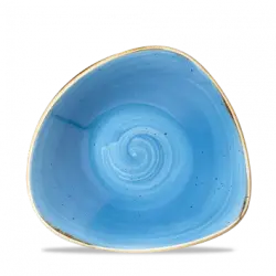Churchill Stonecast Cornflower Blue Triangular Bowl 23,5cm