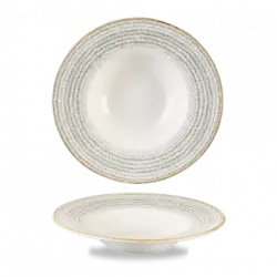 Churchill Studio Prints Stone Grey Profile Wide Rim Bowl Med 24cm
