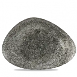 Churchill Raku Quartz Black Triangle Chefs Tallrik 25x35,6cm