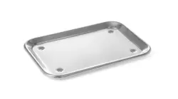 Display tray 240x170 mm - s/s with feet
