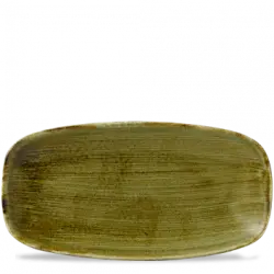 Churchill Stonecast Plume Green Chefs Oblong Tallrik 18,9x35,5cm