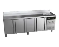 Kylbänk med 4 dörrar och ho - Concept - 2242x700x850mm - Fagor