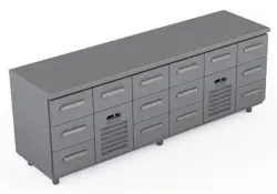 Kylbänk, 2400x660x900mm - välj utförande