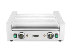 Rullgrill med 14 rullar, 2 zoner, rostfria rollers, 566x640x192mm