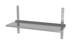 Vägghylla justerbar, enkel, med 2 konsoler, HENDI, 1000 x 300 x 600 mm