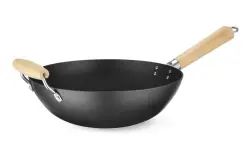 Wok med trähandtag, HENDI, Ø324x565 mm