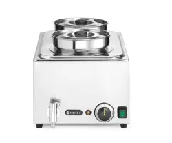 Set: Bain-marie Ranger + 2 x 4 L behållare med lock, HENDI, 8L, 220-240V/1000W, 604x332x(H)315 mm