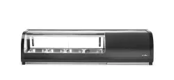 Sushidisk, Arktic, behållare ingår: 4x GN 1/3 (H)40 mm, GN 1/3, Svart, 220–240V/190W, 1177x426x(H)296 mm