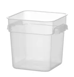 Livsmedelsbehållare med gradering, HENDI, 3,8 l, 190x190x(H)180 mm