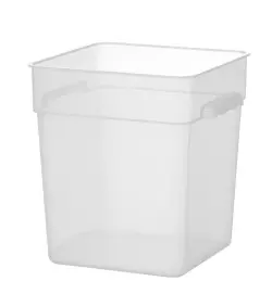 Livsmedelsbehållare med gradering, HENDI, 17,2 l, 290x290x(H)320 mm