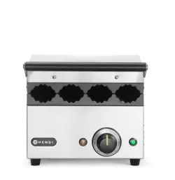 Kontaktgrill för korvbröd och wraps, HENDI, 220–240V/1800W, 385x285x(H)254 mm