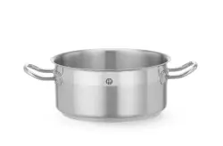 Låg gryta utan lock, HENDI Profi Line, 2,8L, Ø200x(H)90 mm, rund