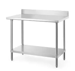 Arbetsbord med stänkskydd, HENDI Budget Line, 1000x600x(H)950 mm