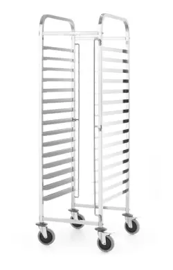 Brickvagn, HENDI, Kitchen Line, 15 gejdrar för 600x400, silver, 470x620x(H)1735 mm