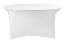 Bordsöverdrag runt, HENDI, 817407, vitt, Ø1800x(H)760 mm