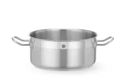Låg gryta utan lock, HENDI Profi Line, 4,7L, Ø240x(H)105 mm, rund