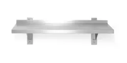 Vägghylla justerbar, enkel, med 2 konsoler, HENDI, 800 x 300 x 600 mm