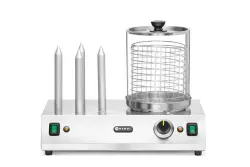 Korv- och korvbrödsvärmare, HENDI, 220-240V/550W, 500x310x(H)395 mm