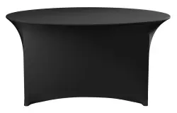 Bordsöverdrag runt, HENDI, 817407, svart, Ø1800x(H)760 mm
