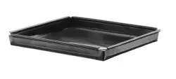 Snabbugnsplåt, non-stick, förstärkt, HENDI, Svart, 290x290x(H)20 mm, Kvadratisk