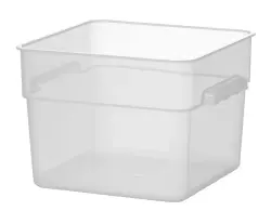 Livsmedelsbehållare med gradering, HENDI, 11,4 l, 290x290x(H)210 mm