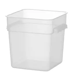 Livsmedelsbehållare med gradering, HENDI, 7,6 l, 235x235x(H)230 mm