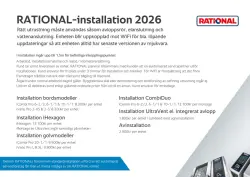 Installation av Rational 6-1/1 & 10-1/1