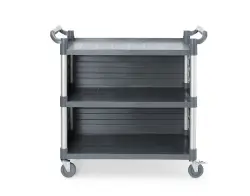 Serveringsvagn 3 hyllor med sidopaneler, AmerBox, 1010x500x(H)960 mm