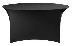 Bordsöverdrag runt, HENDI, svart, Ø1500x(H)760 mm