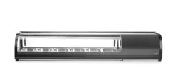 Sushidisk, Arktic, behållare ingår: 6x GN 1/3 (H)40 mm, GN 1/3, Svart, 220–240V/190W, 1529x426x(H)296 mm